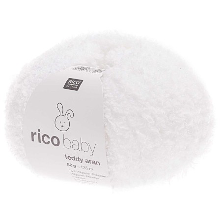 Fil Rico Baby Teddy Aran réf.001 Blanc